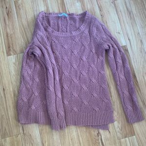 Muted pinkish purple sweater